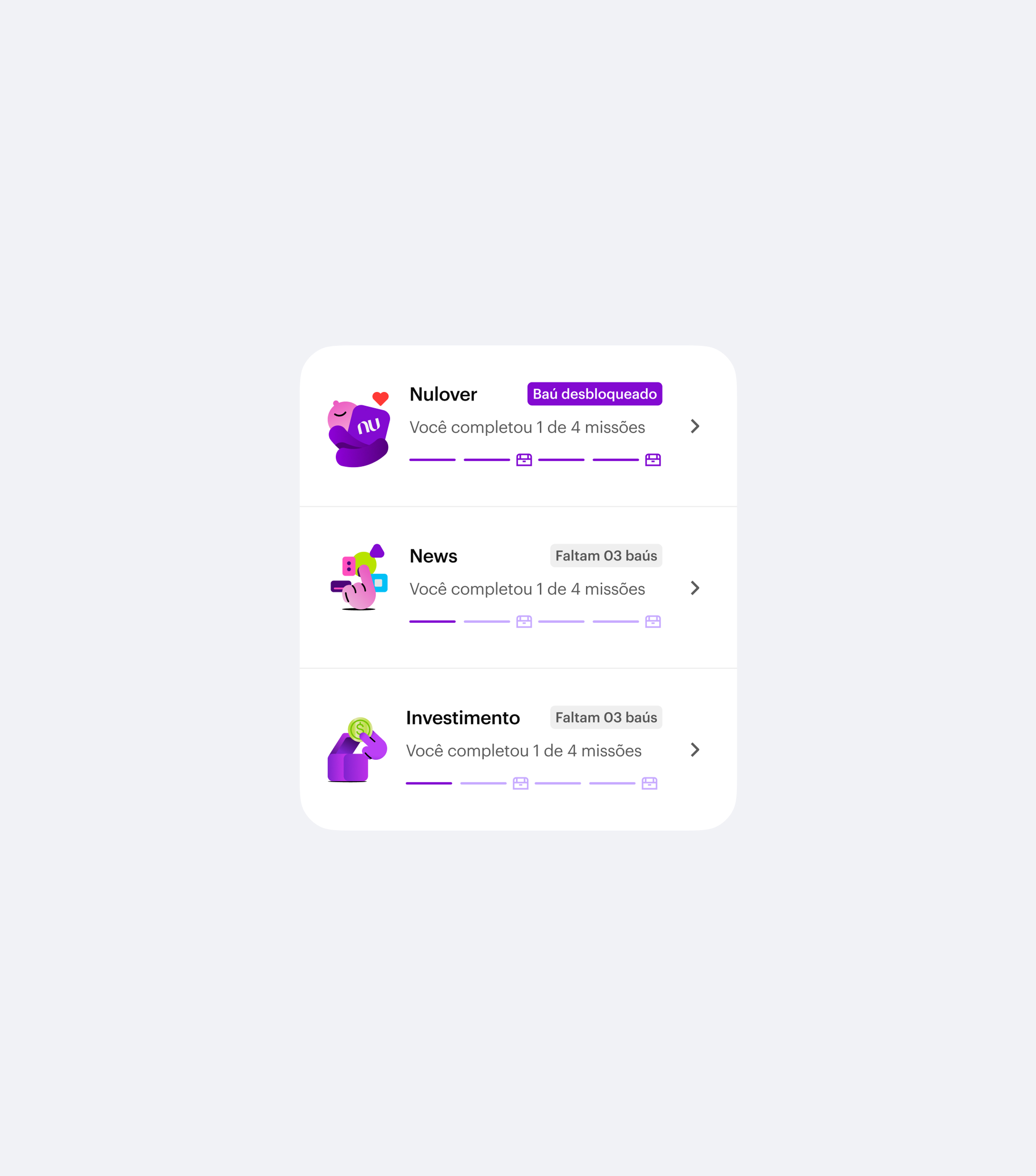 Nubank Nunos profile screen