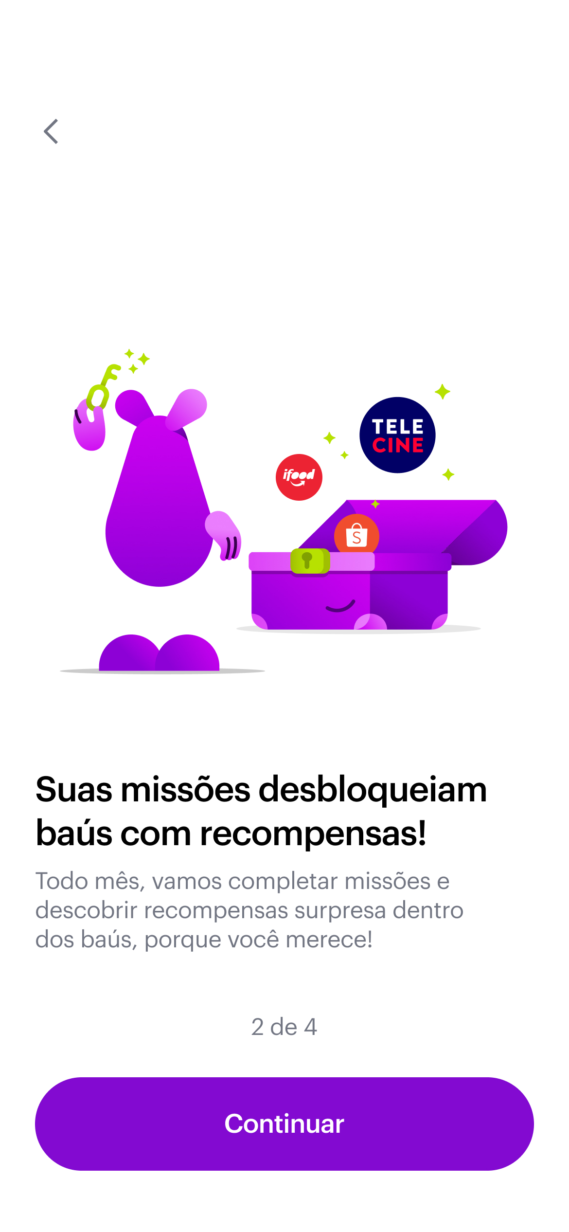 Nubank Nunos reward chest screen